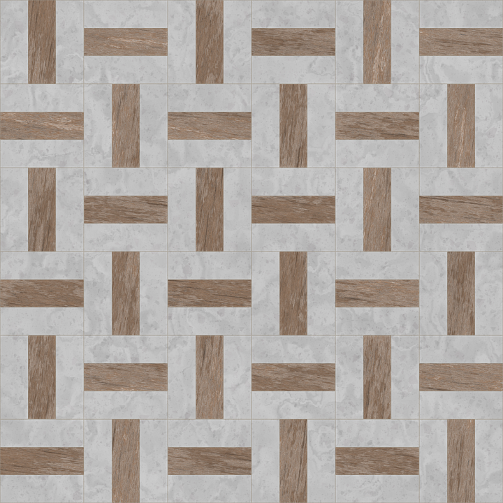 Fluted Geometric Floor seamless PBR texture preview