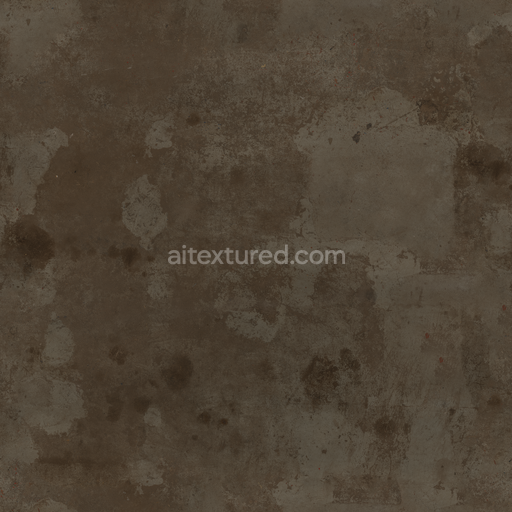 Concrete Floor — Damaged Dry Concrete Timeworn Floor Cement — PBR seamless 3D texture