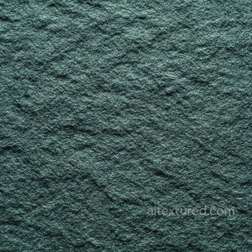 Felt PBR Texture with Dense Teal Wool Fibers and Soft Matted Surface seamless Felt PBR texture