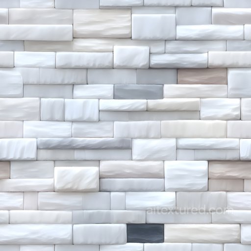 Cracked White Stone Wall PBR Texture with Subtle Chip Details seamless Brick PBR texture