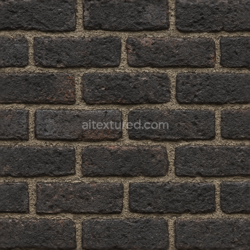 Seamless burnt brick 3d texture pbr 8k charred rough surface industrial wall