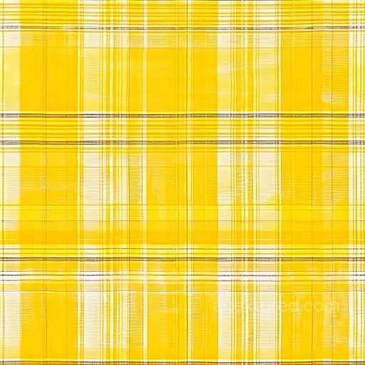 Seamless 3D PBR Texture of Yellow and White Plaid Fabric with Subtle Line Weave texture preview