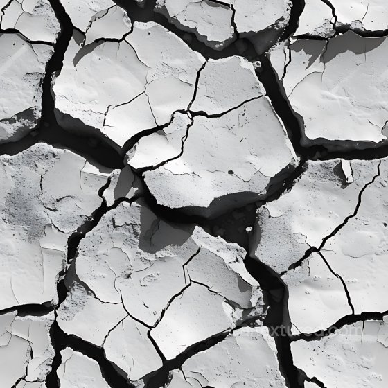 Cracked Dry Soil PBR Texture with Deep Holes and Sharp Fractures Cracked & Holes texture preview