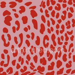 seamless Seamless 3D PBR Red Leopard Print Fabric Texture with Abstract Spots texture 8k free download PBR