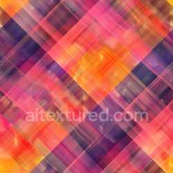 seamless Seamless 3D PBR Plaid Texture Featuring Vibrant Orange, Pink, and Purple Hues with Smooth Fabric Finish texture 8k free download PBR