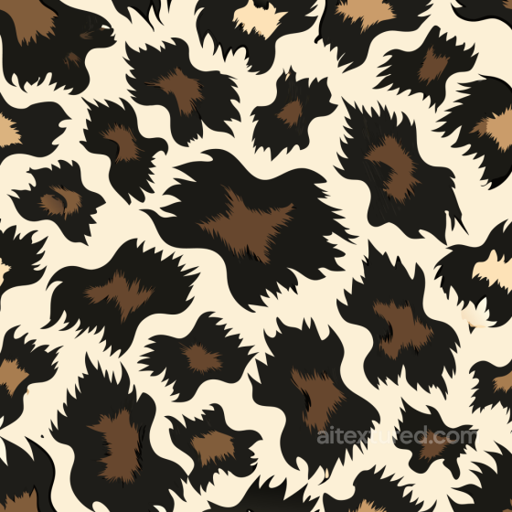 Leopard Print Texture with Stylized Jagged Spots Leopard Print texture preview