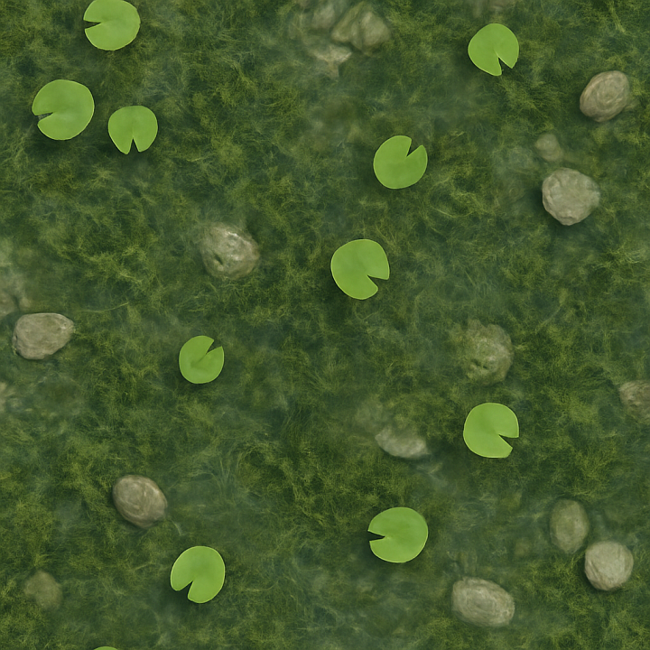 Natural Pond seamless PBR texture preview