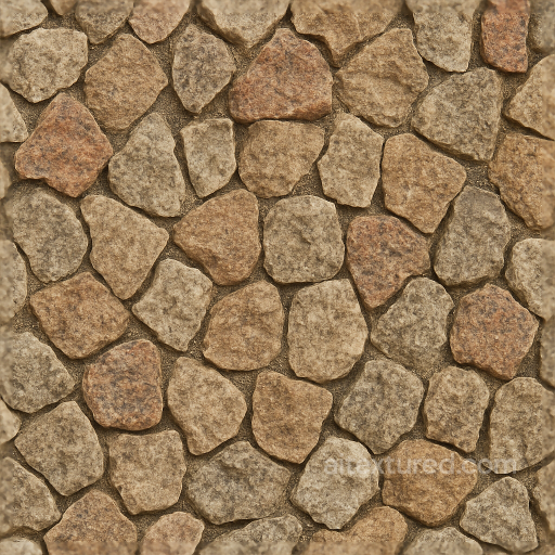 Mosaic Granite Chips With Rough Edges And Matte Finish seamless Mosaic PBR texture