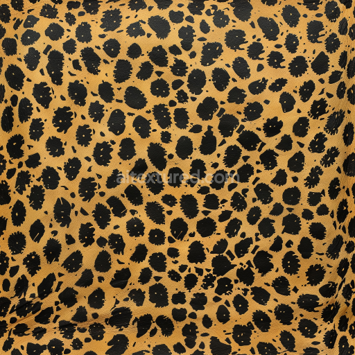 Preview — Seamless 3D Leopard Print Leather PBR Texture with Glossy Accents