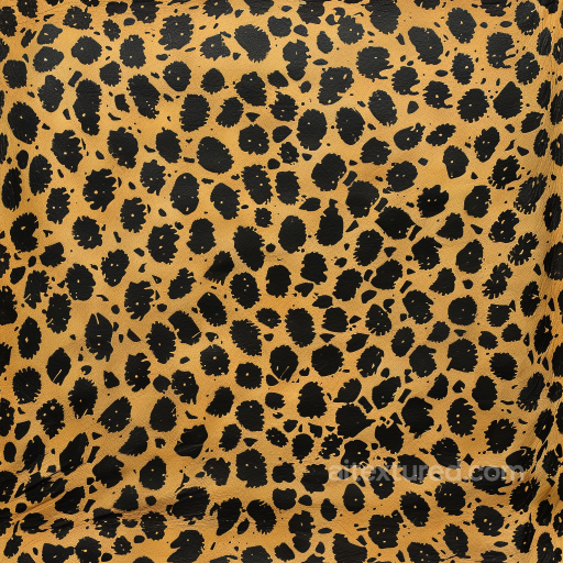 Leopard Print Leather PBR Texture with Glossy Accents seamless Leather PBR texture