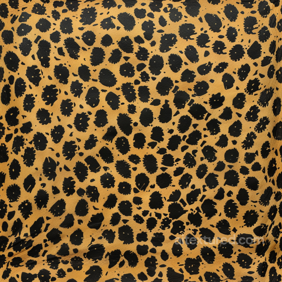Leopard Print Leather PBR Texture with Glossy Accents Leather texture preview