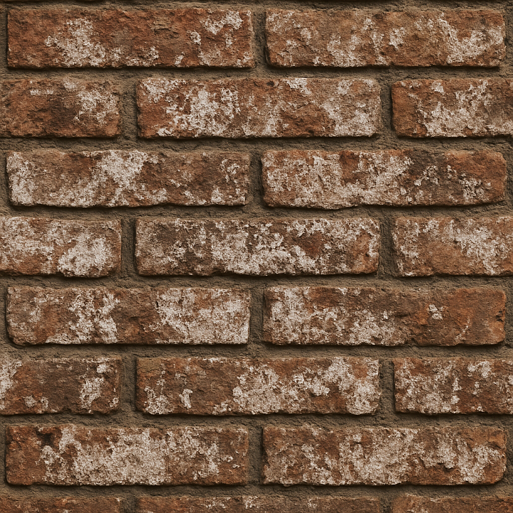 Aged Bricks With Efflorescence Brick seamless PBR texture preview