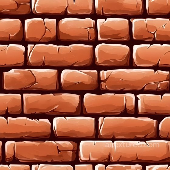 Cracked Red Brick Wall PBR Texture with Jagged Fractures Brick texture preview