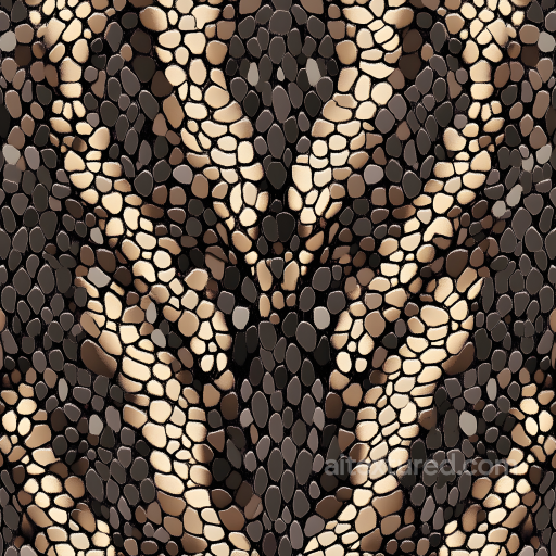 Reptilian Skin PBR Texture Featuring Organic Scale Patterns and Realistic Depth seamless Skin PBR texture