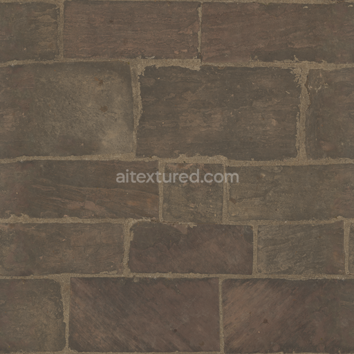 Red Sandstone Pavement — Sandstone Pavement Weathered Sandstone Concrete Pavement — PBR seamless 3D texture