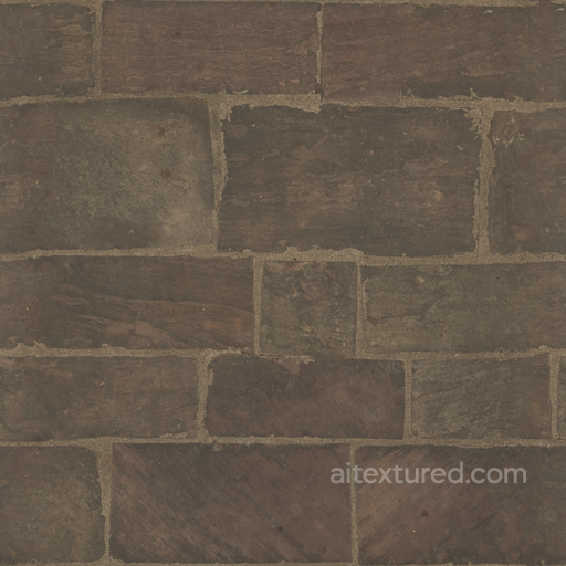 Red Sandstone Pavement seamless Concrete PBR texture