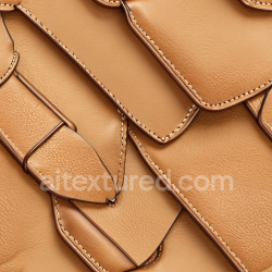 seamless Seamless 3D PBR Texture of Smooth Tan Leather with Detailed Stitching and Soft Grain texture 8k free download PBR