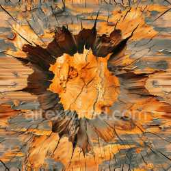 seamless Seamless 3D Cracked Wood Hole PBR Texture with Chipped Edges and Darkened Splits texture 8k free download PBR