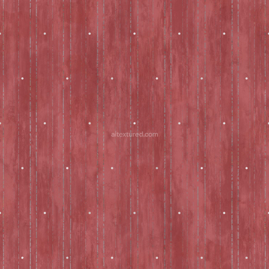Seamless corrugated steel texture in red and gray tones