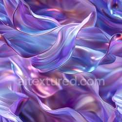 seamless Seamless 3D PBR Texture of Glossy Iridescent Fabric Folds in Violet Blue texture 8k free download PBR