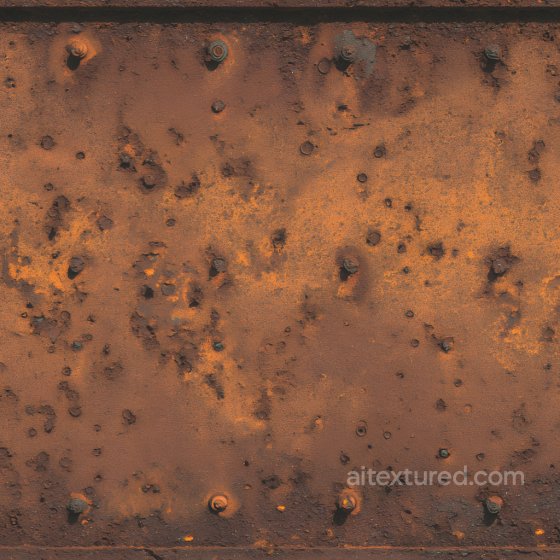 Rusty Metal PBR Texture Featuring Corroded Surface and Pitted Holes Rust texture preview