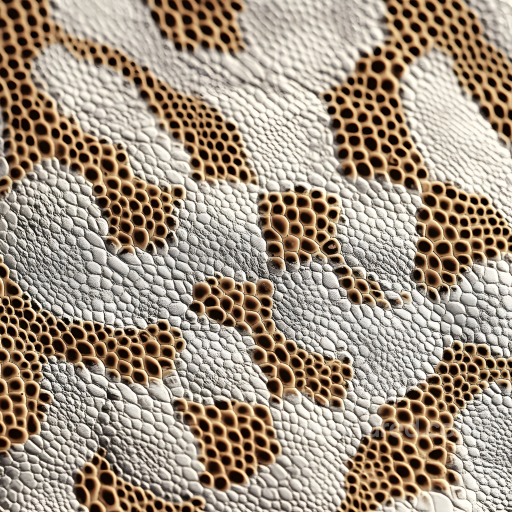 Reptilian Skin Texture with Deep Pores and Scaled Detailing seamless Skin PBR texture