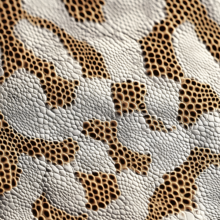 Reptilian Skin with Deep Pores and Scaled Detailing seamless PBR texture preview