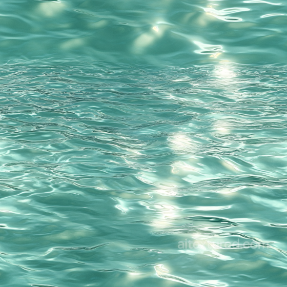 Water PBR Texture with Tranquil Turquoise Pool Surface and Subtle Wave Ripples Water texture preview