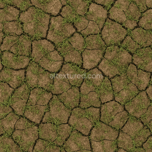 Cracked Turf Texture