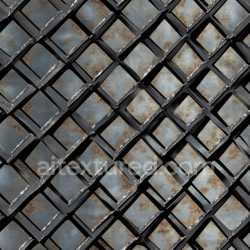seamless Seamless 3D Rusted Steel Diamond Plate PBR Texture with Worn Edges texture 8k free download PBR