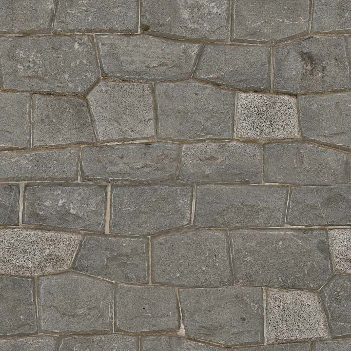 Japanese Stone Wall seamless PBR texture preview