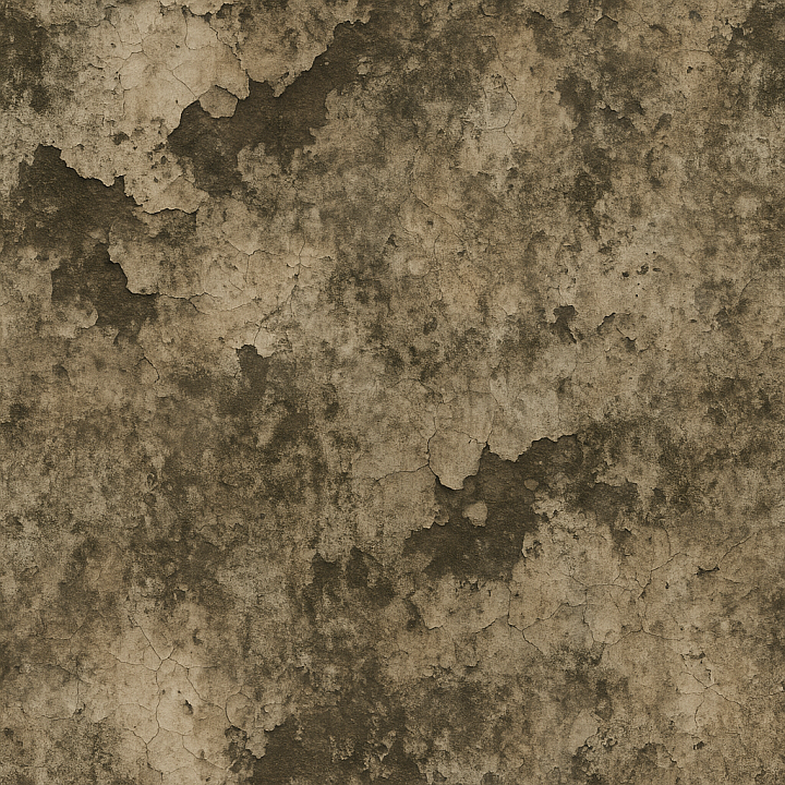 Haunted House Siding With Crumbling Plaster And Moldy Walls seamless PBR texture preview