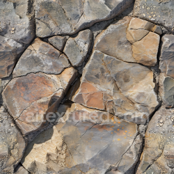 seamless Seamless 3D Weathered Stone Rock Ground PBR Texture with Natural Cracks and Earthy Tones texture 8k free download PBR