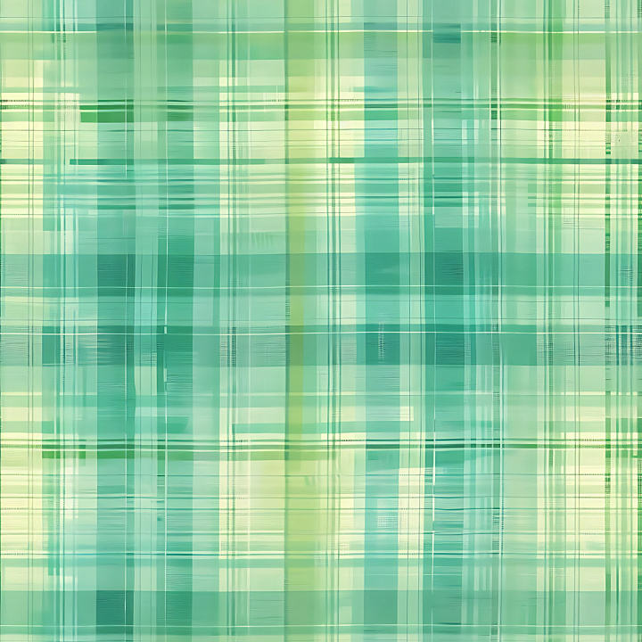 Plaid Pattern Metal in Soft Teal and Green Tones seamless PBR texture preview