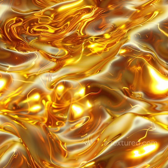 Featuring Glossy Liquid Gold Flow Glossy texture preview