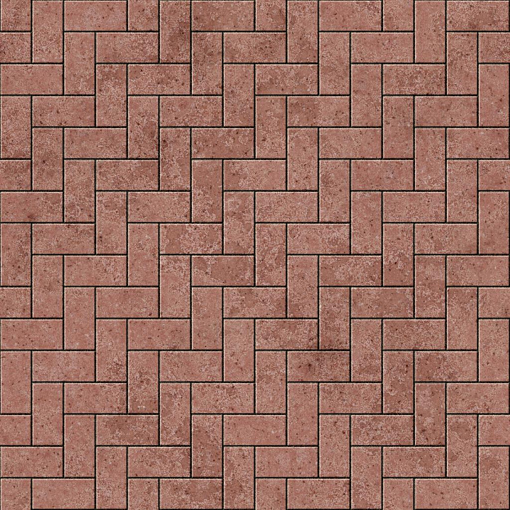Red Brick in Herringbone Pattern seamless PBR texture preview