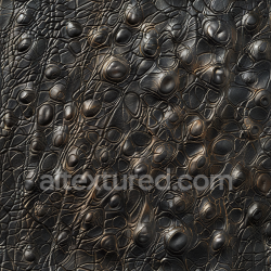 seamless Seamless 3D Black Alligator Embossed Leather PBR Texture with High Gloss and Detailed Grain texture 8k free download PBR