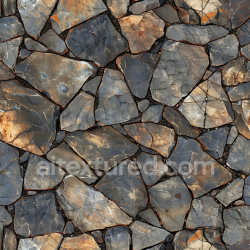 seamless Seamless 3D Weathered Stone Wall PBR Texture with Rust and Cracks texture 8k free download PBR