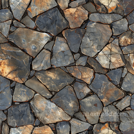 Weathered Stone Wall PBR Texture with Rust and Cracks Stone texture preview