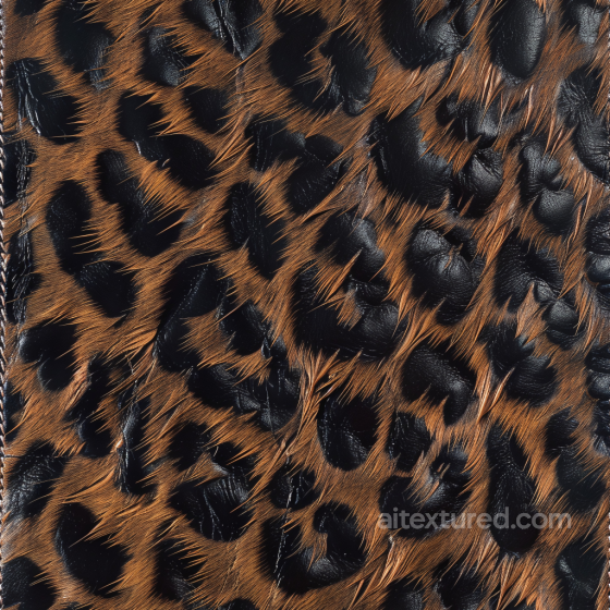 Leather Texture Featuring Black Spotted Hairy Pattern Leather texture preview