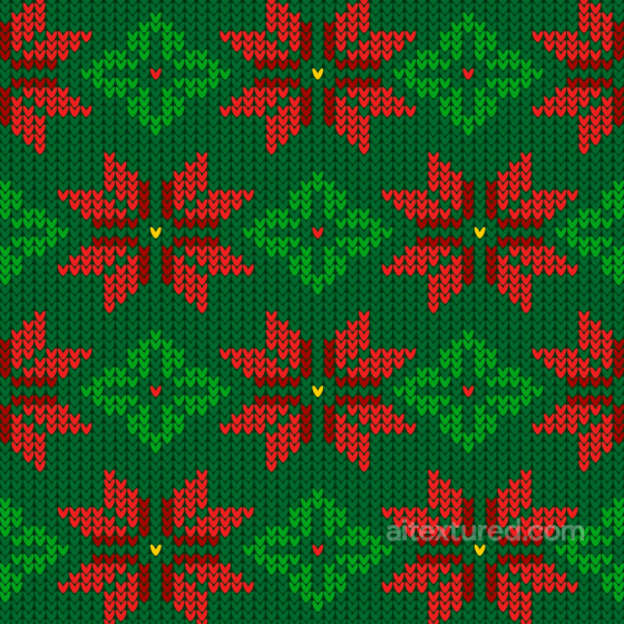 All Christmas Digital paper Texture of Festive Red and Green Knit Fabric with Floral Motif All Christmas Digital paper texture preview