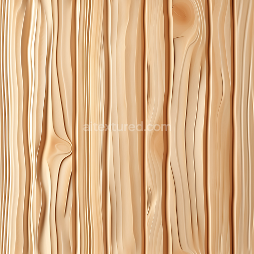 Seamless 3D PBR Texture of Light Pine Wood Planks with Natural Grain