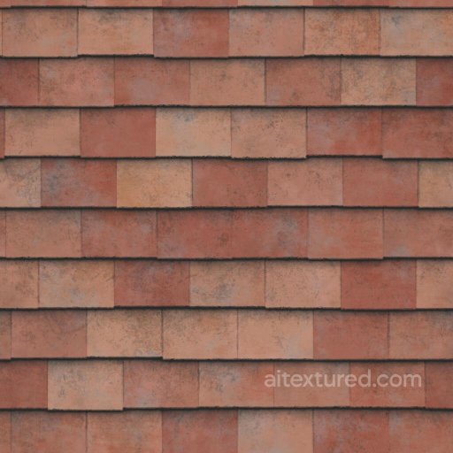 Orange Clay Rooftop Tiles | Free PBR seamless Tile PBR texture