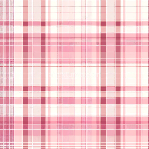 Seamless 3D Plaid Metal PBR Texture in Pink Steel with Checker Pattern