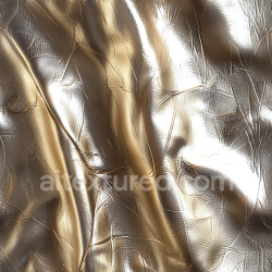 seamless Seamless 3D PBR Shiny Wrinkled Gold Leather Texture with Fine Grain and Creases texture 8k free download PBR