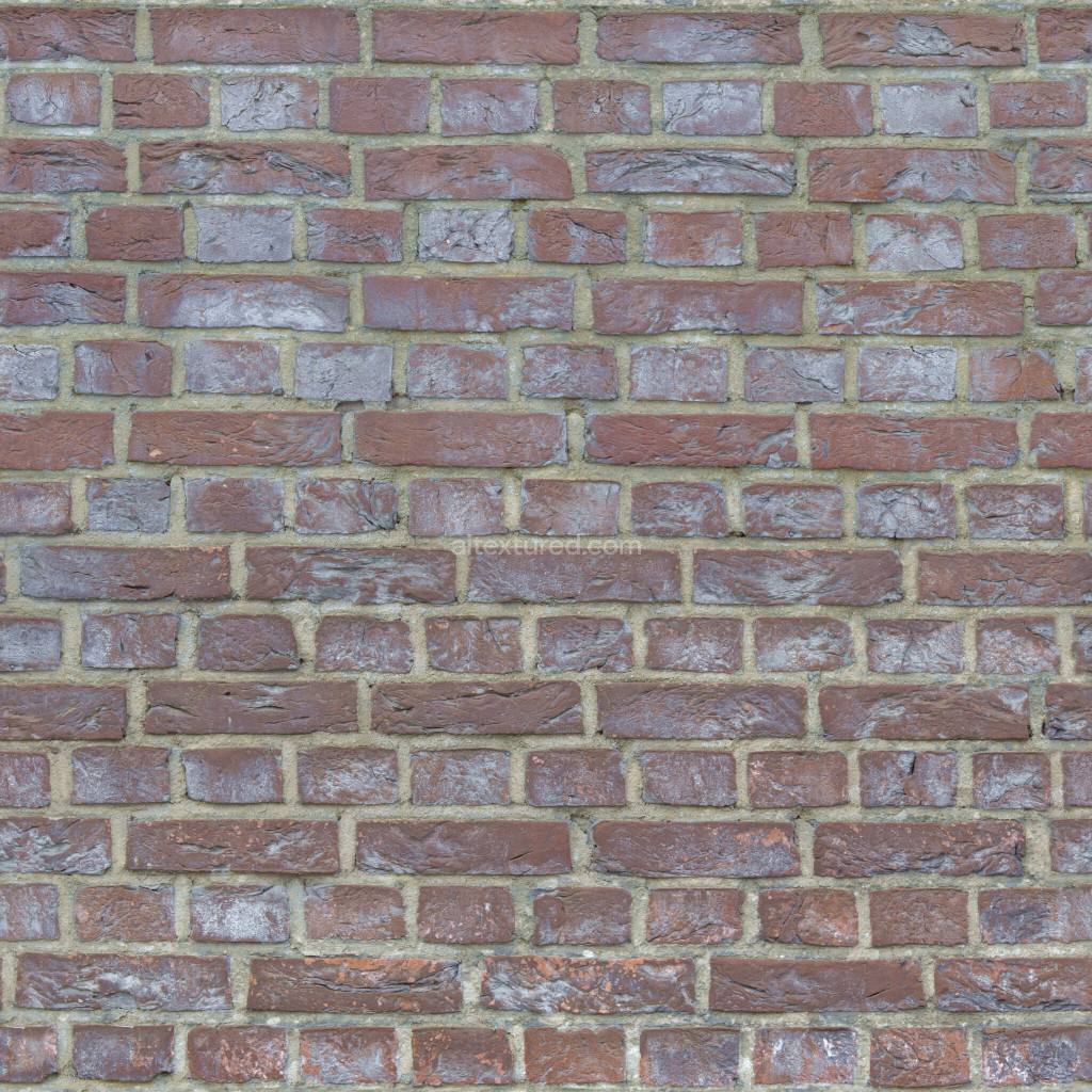 Seamless PBR brick texture in rich red tones