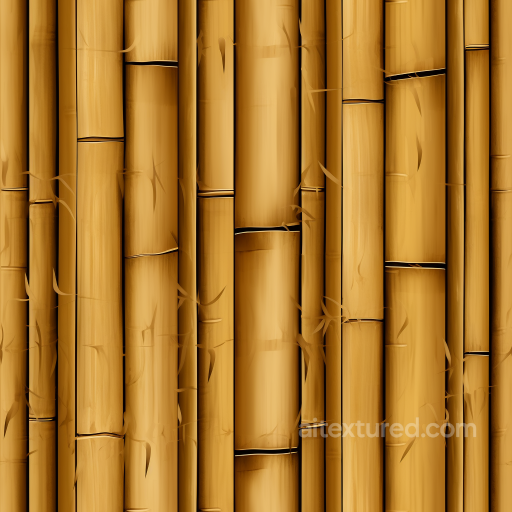 Bamboo Texture Featuring Natural Golden Bamboo Culms seamless Bamboo PBR texture