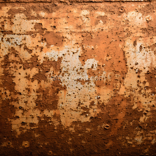 Seamless 3D PBR Rusty Metal Texture with Pitted, Corroded Surface