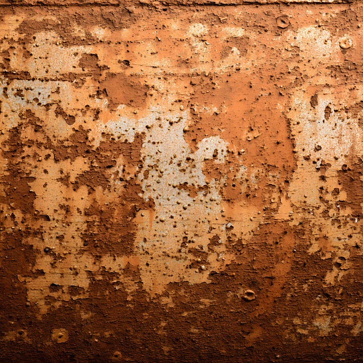 Rusty Metal with Pitted, Corroded Surface seamless PBR texture preview