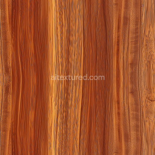Seamless 3D PBR Texture of Dark Teak Wood Planks with Prominent Grain
